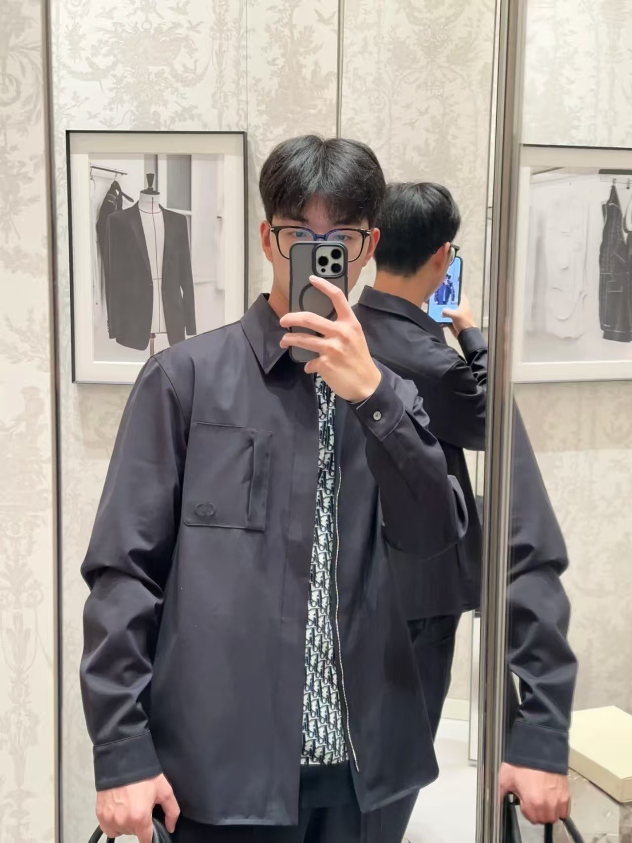 T1 디ㅇ 25SS CD로고 집업셔츠