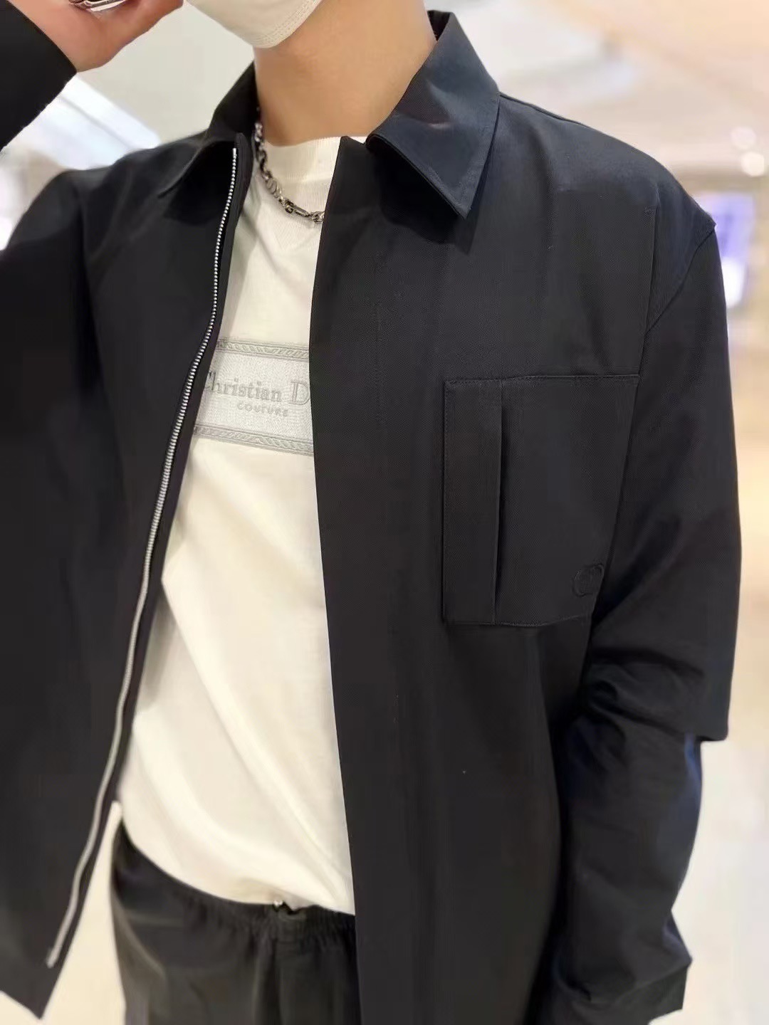 T1 디ㅇ 25SS CD로고 집업셔츠