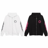 B 크ㄹ하츠ST 홀스슈 플로랄 후드집업