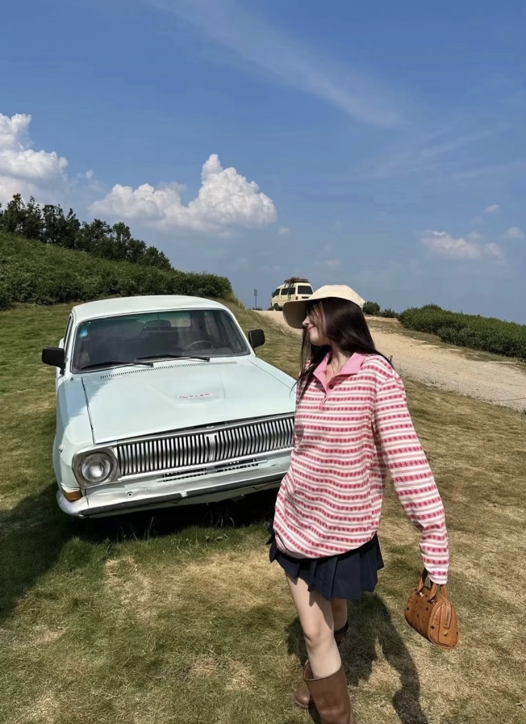 B 크ㄹ하츠X매티보이ST 스트라이프 롱슬리브 폴로 셔츠 3컬러