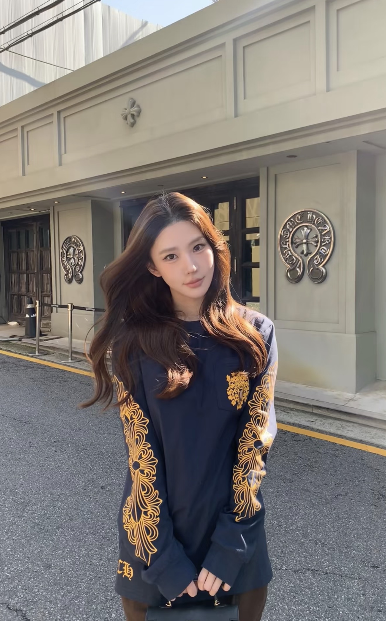 B 크ㄹ하츠ST 대거 포켓 롱슬리브