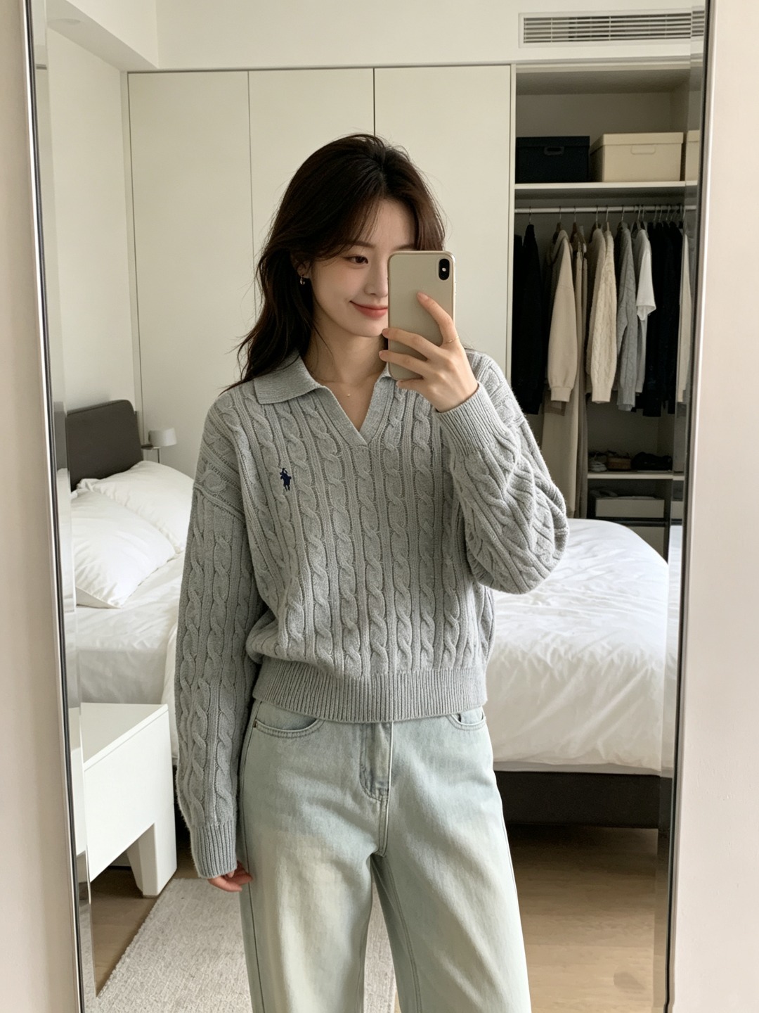 B 폴ㄹ 랄ㅍ로렌ST 케이블 니트 코튼 폴로 13컬러