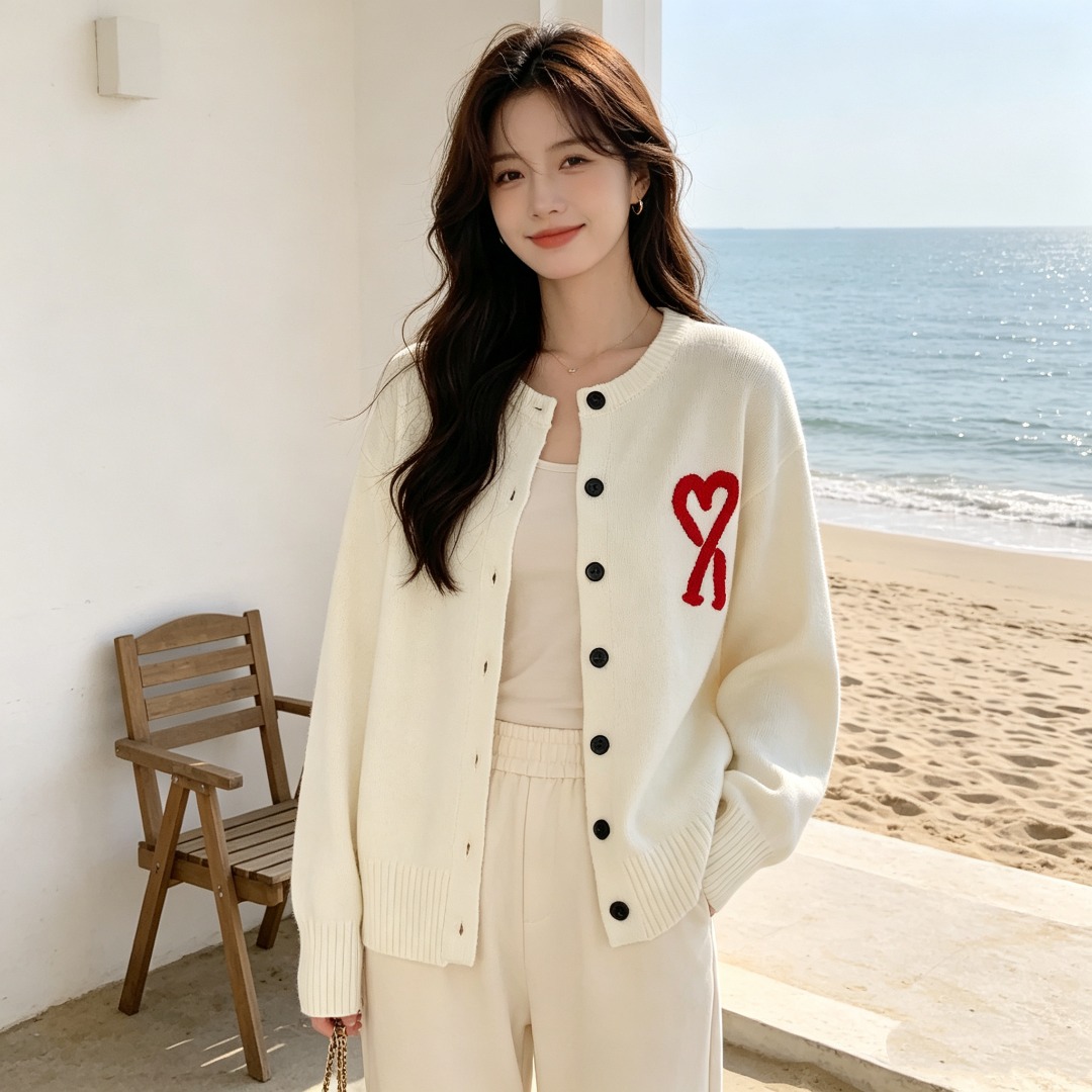 B 아ㅁST 부클 로고 가디건 6컬러