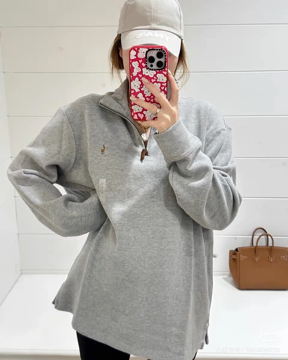 B 폴ㄹ 랄ㅍ로렌ST 에스테이트 리브 쿼터 지퍼 풀오버 3컬러